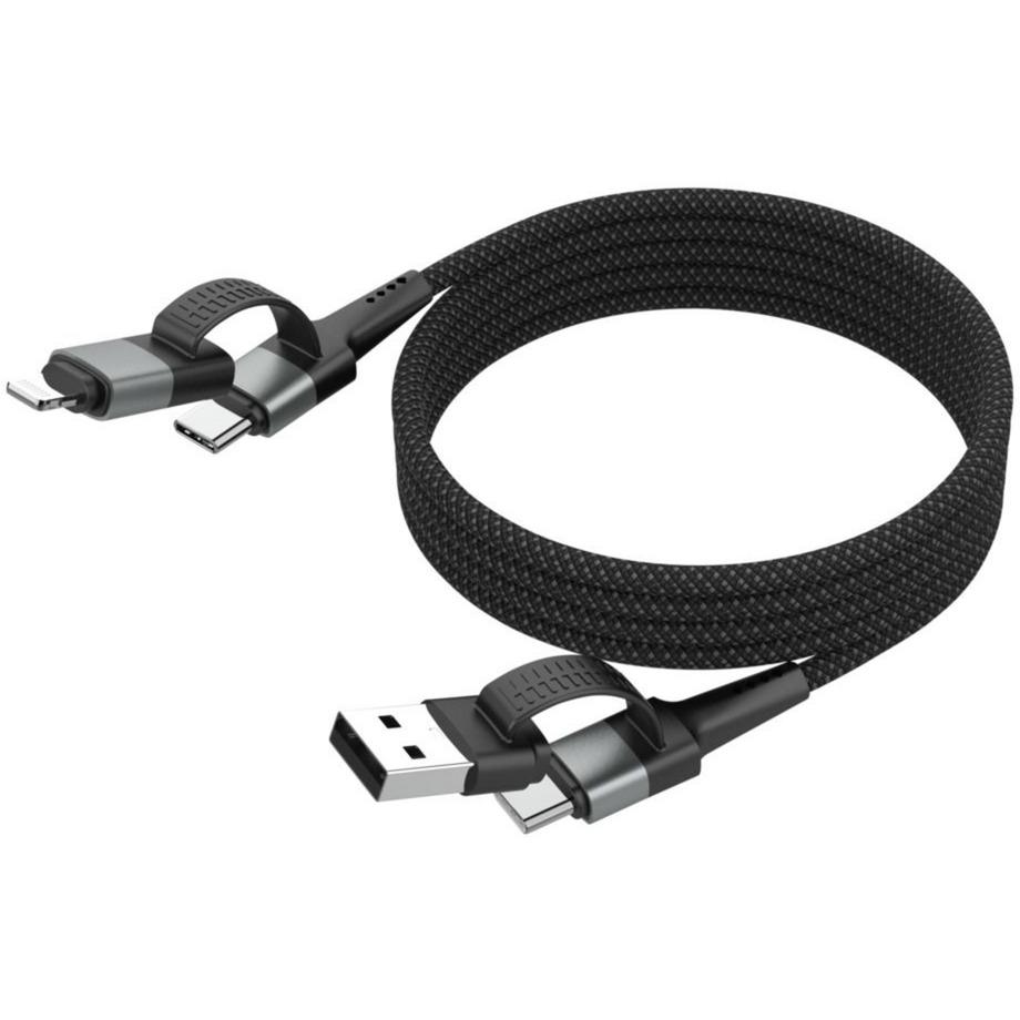 Ansmann Magnetic 4in1 charging cable (black