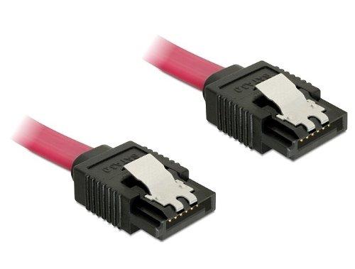 Delock Kabel SATA prosty/prosty red 10cm