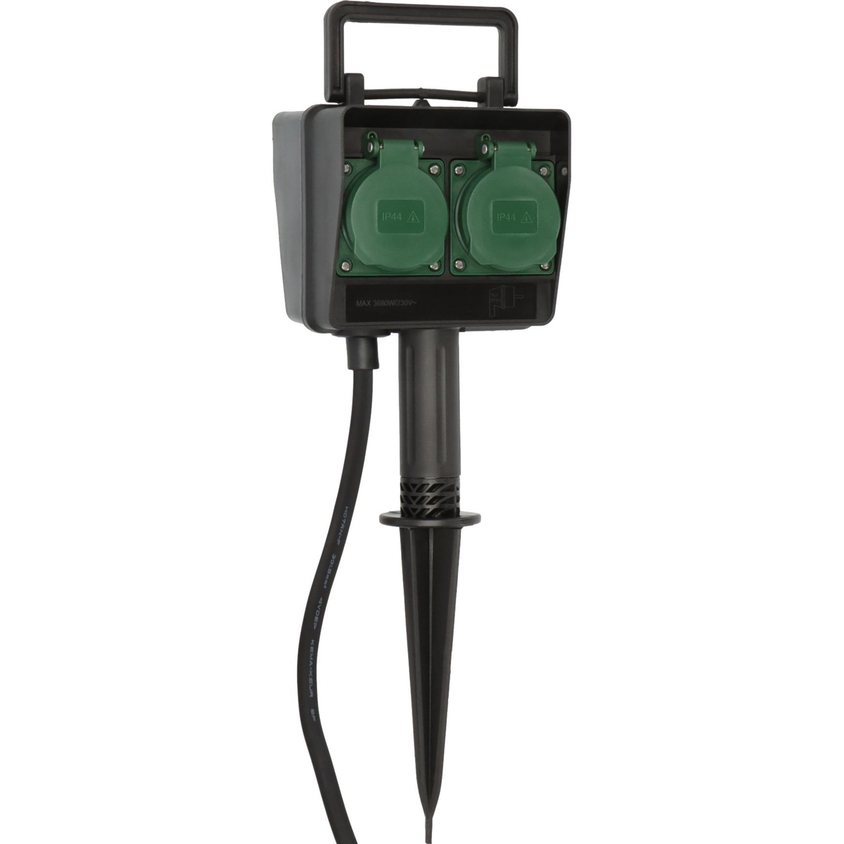 Brennenstuhl garden socket with ground spike
