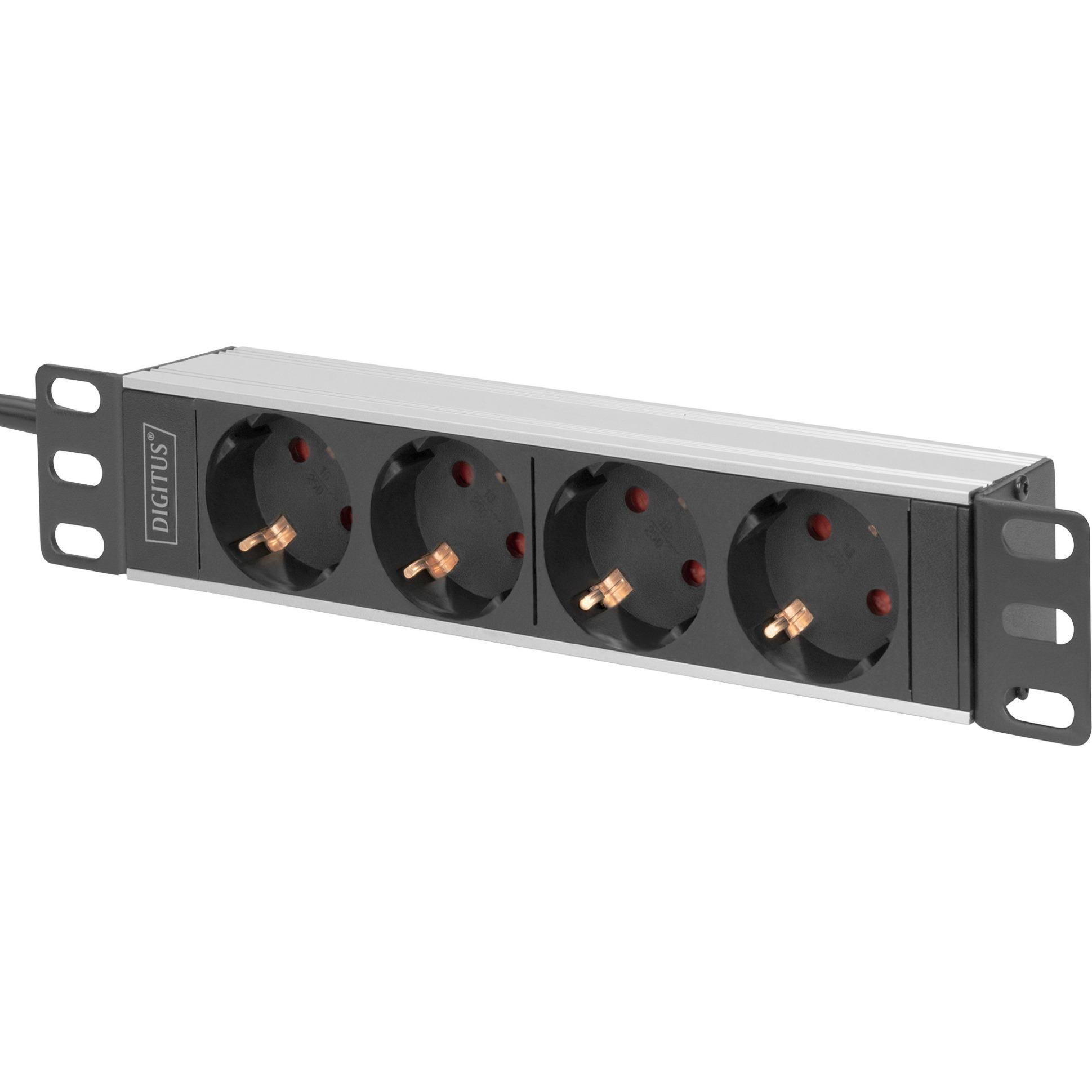 Digitus 10" power strip with aluminum