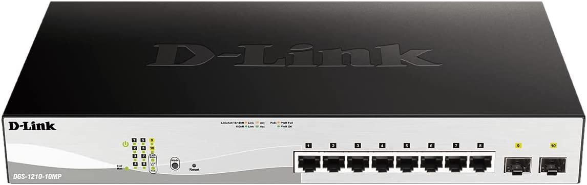 D-Link D-Link DGS-1210-10MP/E PoE/GE/GE/SMA/08, Switch