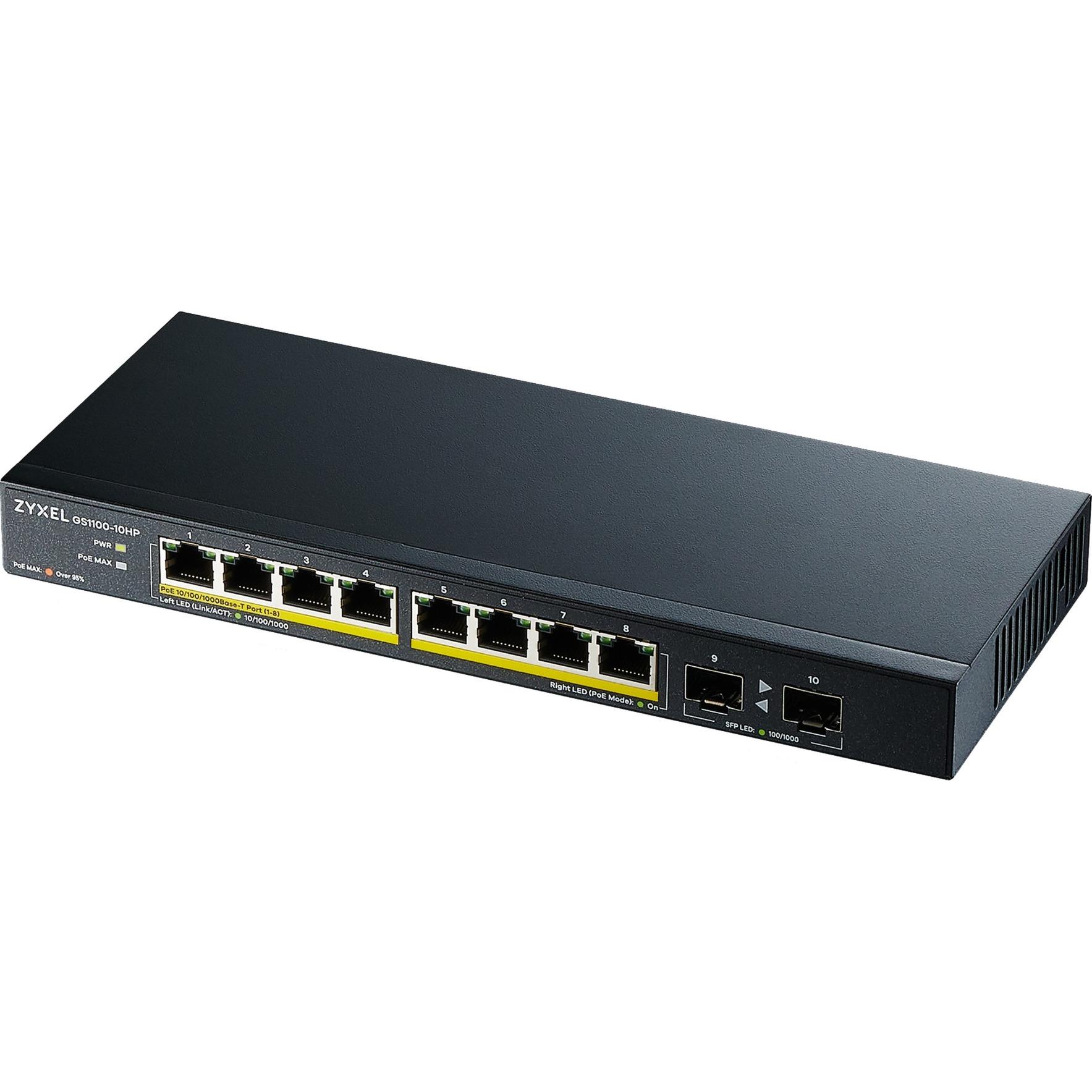 Zyxel GS1100-10HP v2, switch