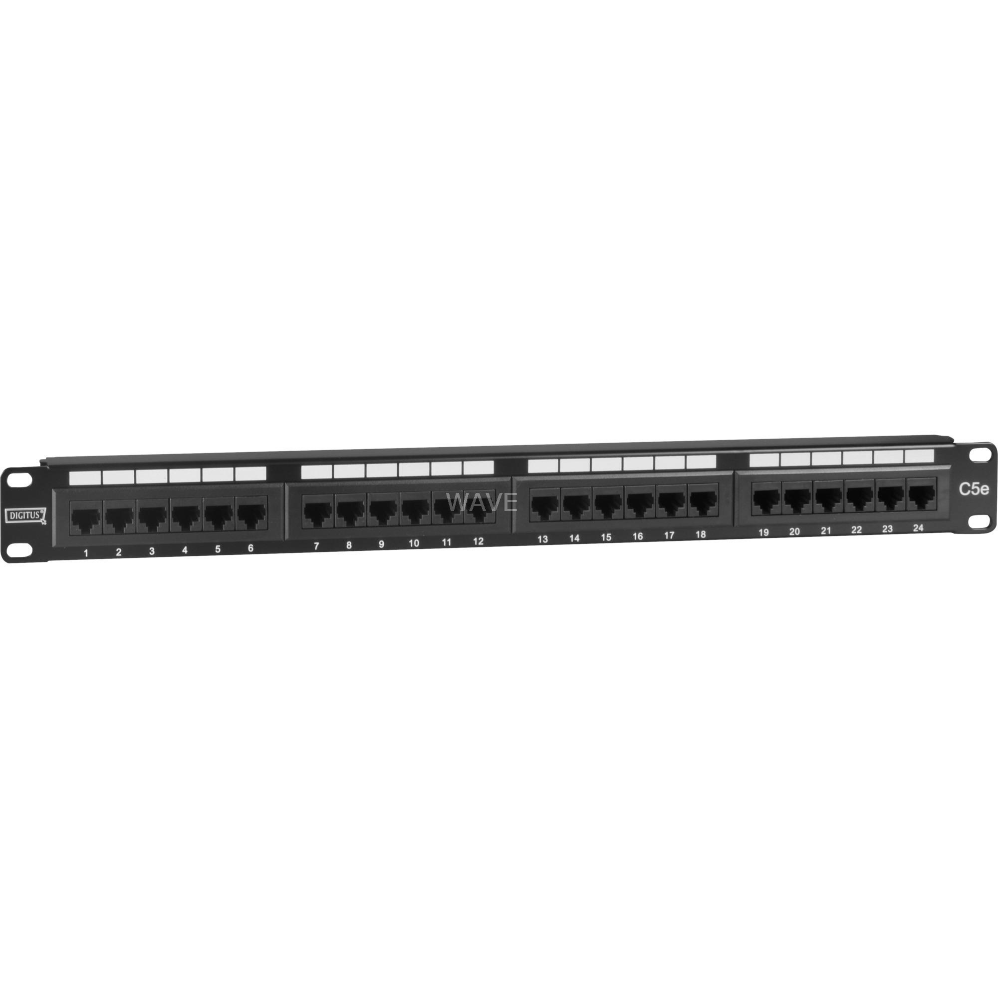 Digitus Patchp. 19 Cali Cat5e 24-fach