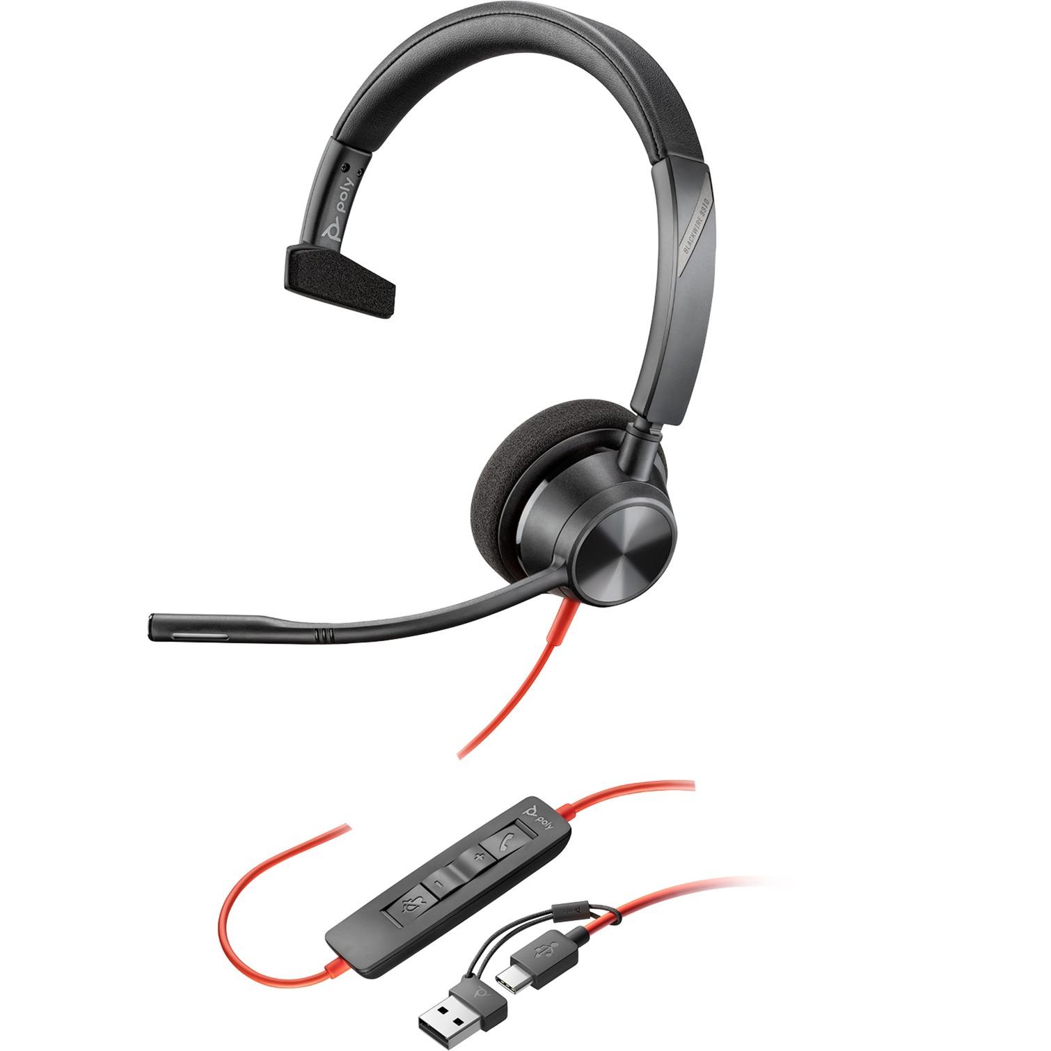 HP Poly Poly Blackwire 3310, headset