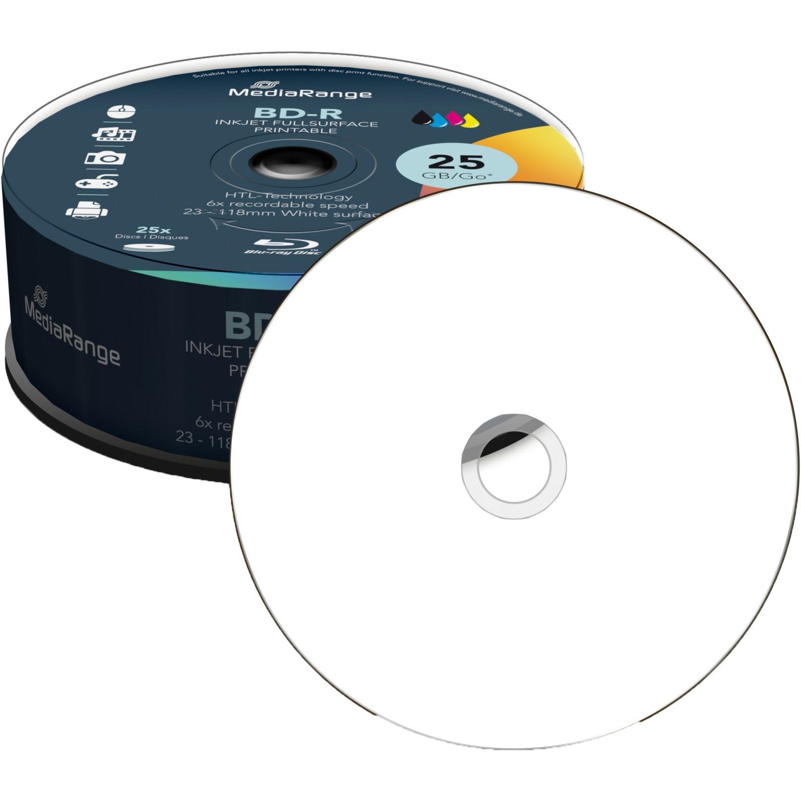 Mediarange BD-R 25 GB Blu-ray blanks