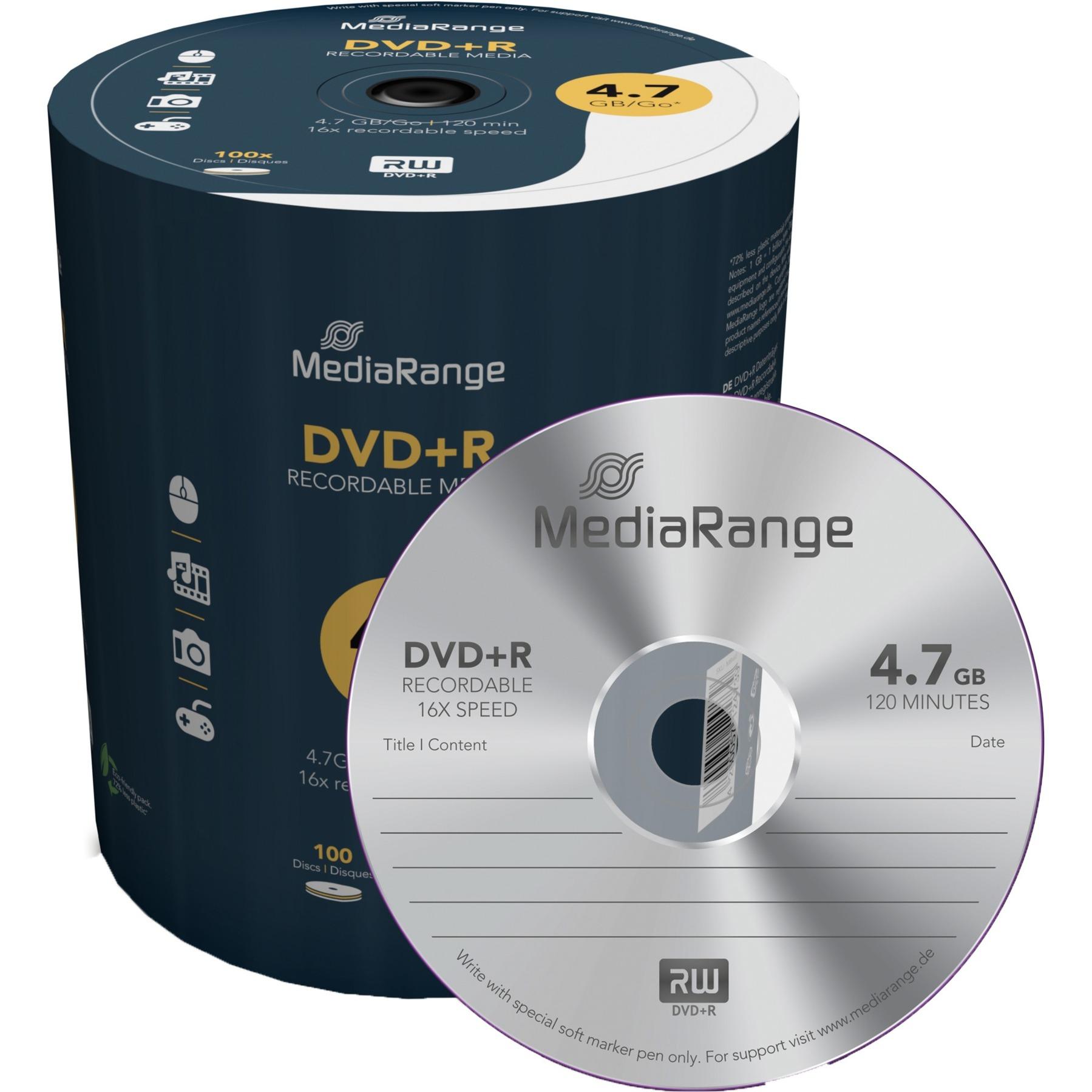 MEDIARANGE DVD+R 16x CB 4,7GB
