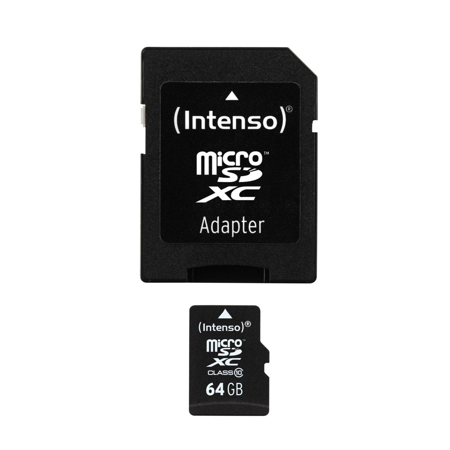 Intenso microSD 64GB 12/20 Class 10