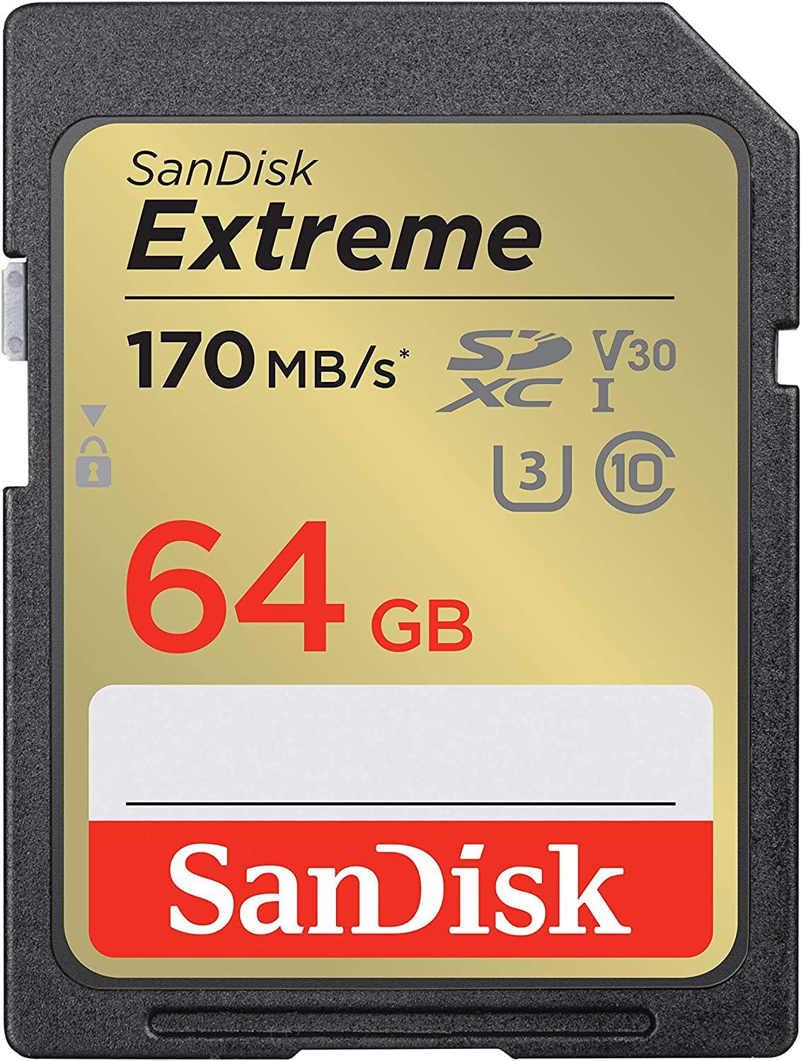 SanDisk Extreme 64GB SDXC memory card