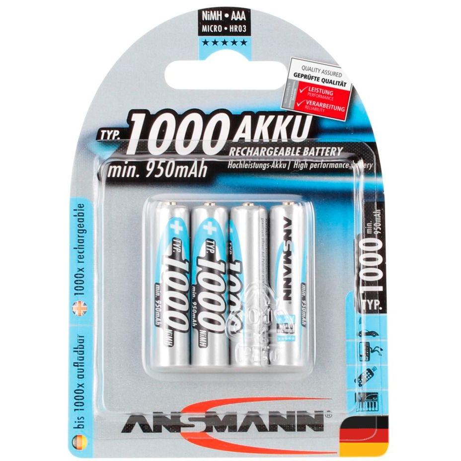 Ansmann 4xAAA NM 1.2V/ 1000mAh