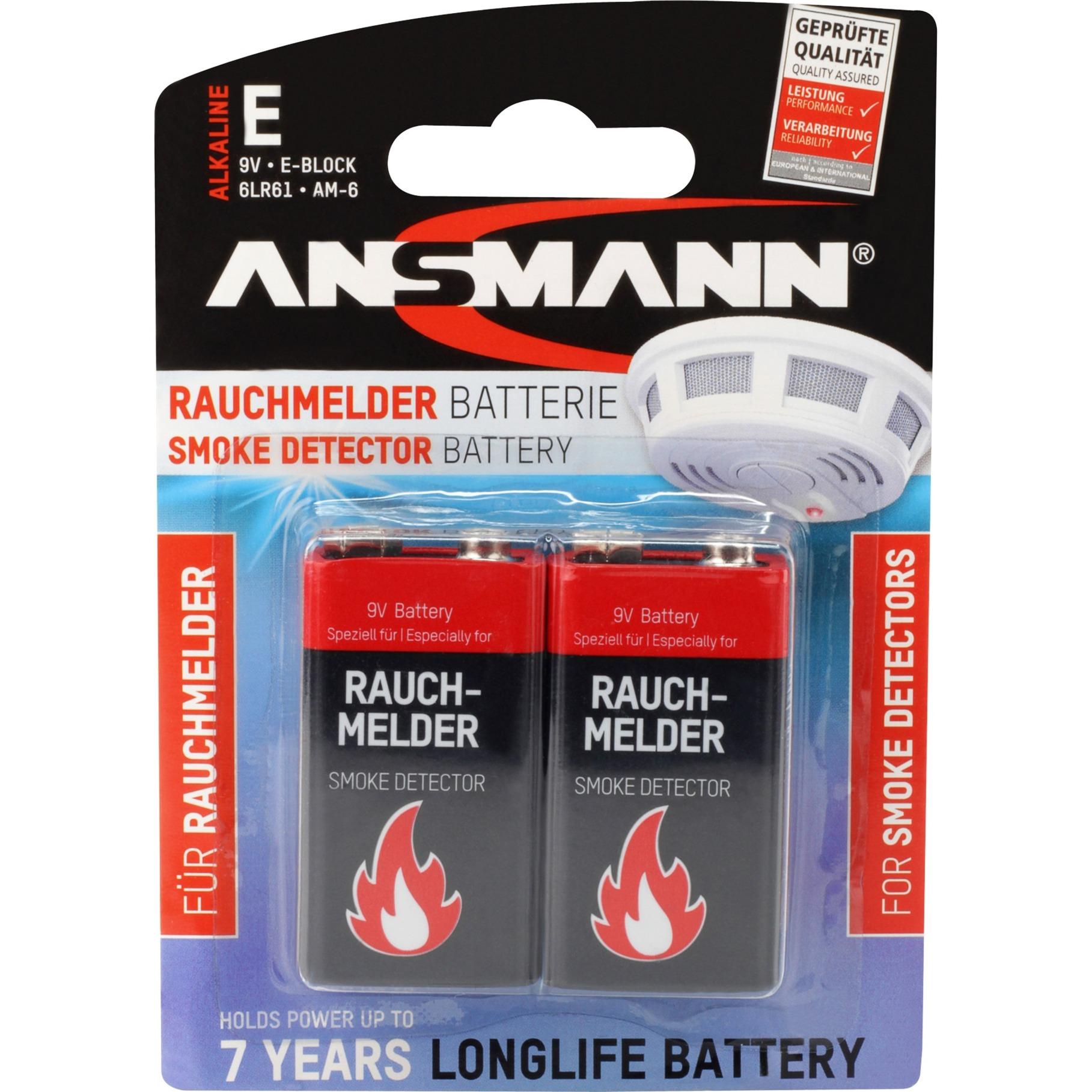 Ansmann battery smoke detector - Alkaline
