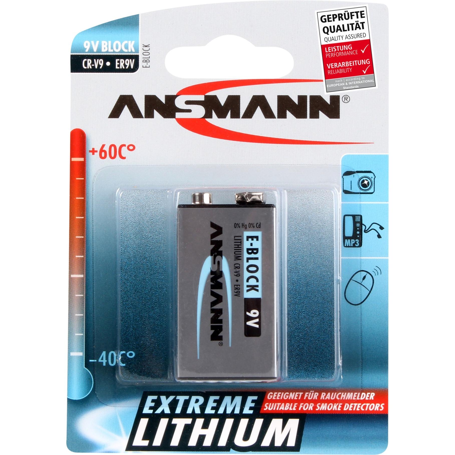 Ansmann Extr. Lithium 1xE LI/ 9V