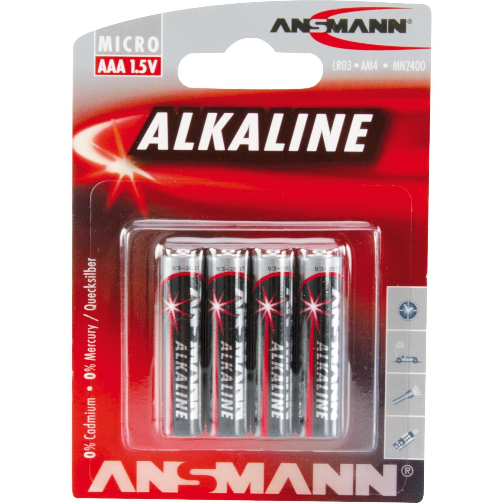 Ansmann Micro Red 4xAAA Blister