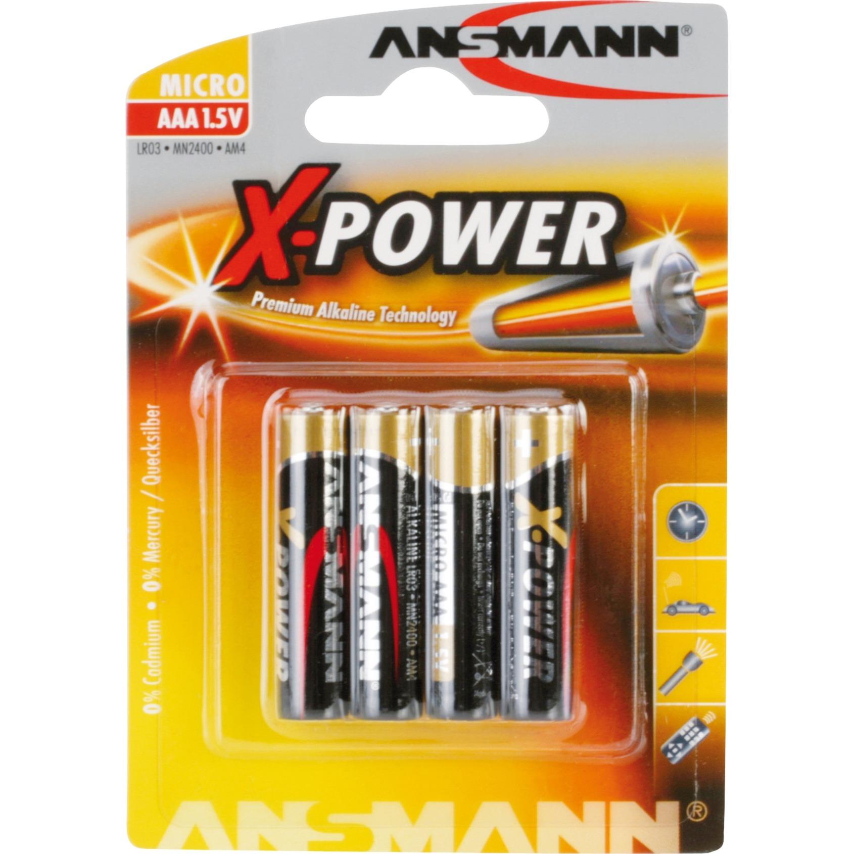 Ansmann Micro X-Power 4xAAA Blister