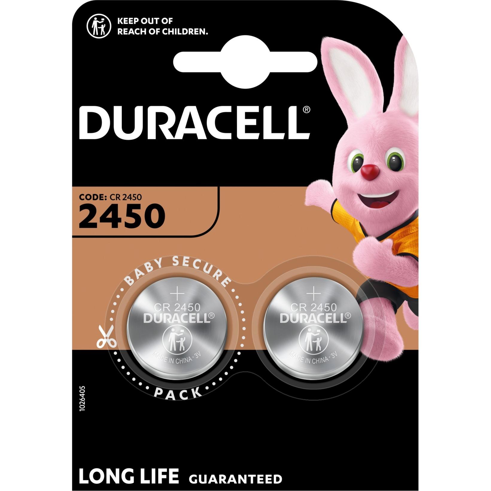 Duracell CR 2450 Lithium Button Cell
