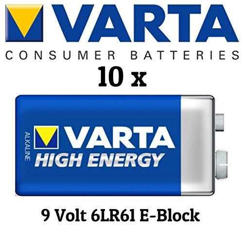 Varta High Energy 6LR61-PP3, alkaliczna, 9V