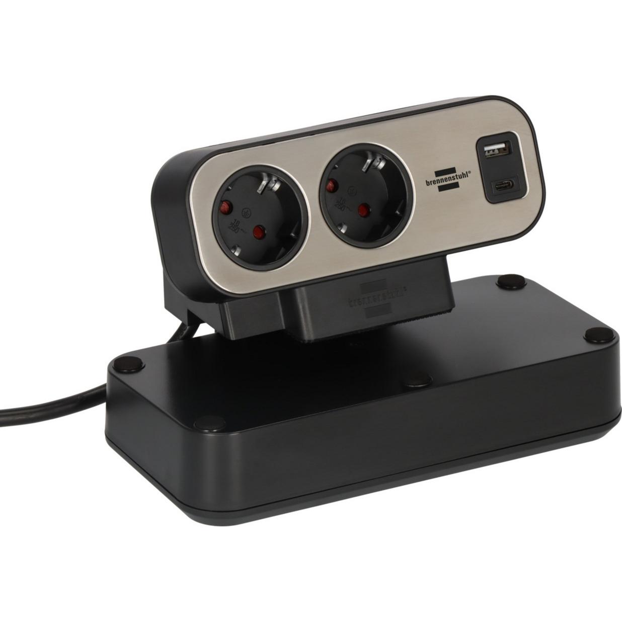 Brennenstuhl estilo Duplex 9-way table power