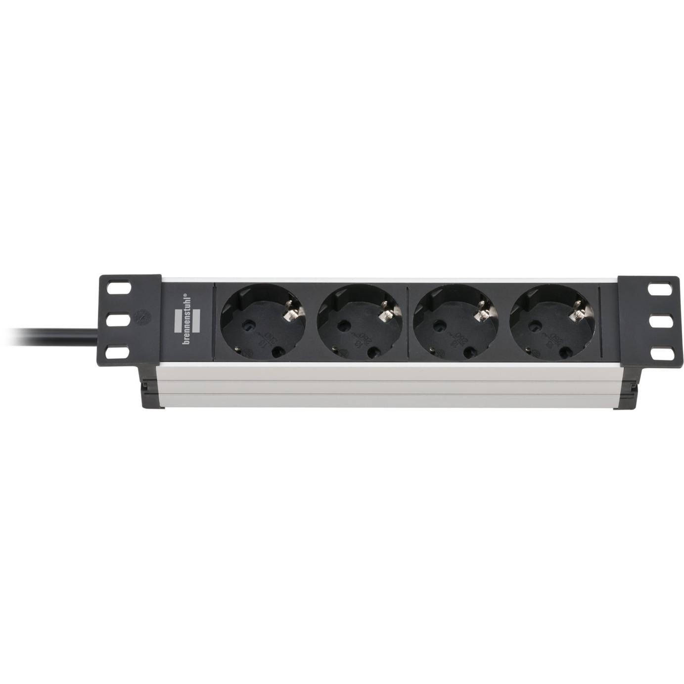 Brennenstuhl Alu-Line 10 4-way, power strip