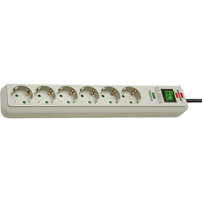 Brennenstuhl Eco-Line socket strip 6-way (light