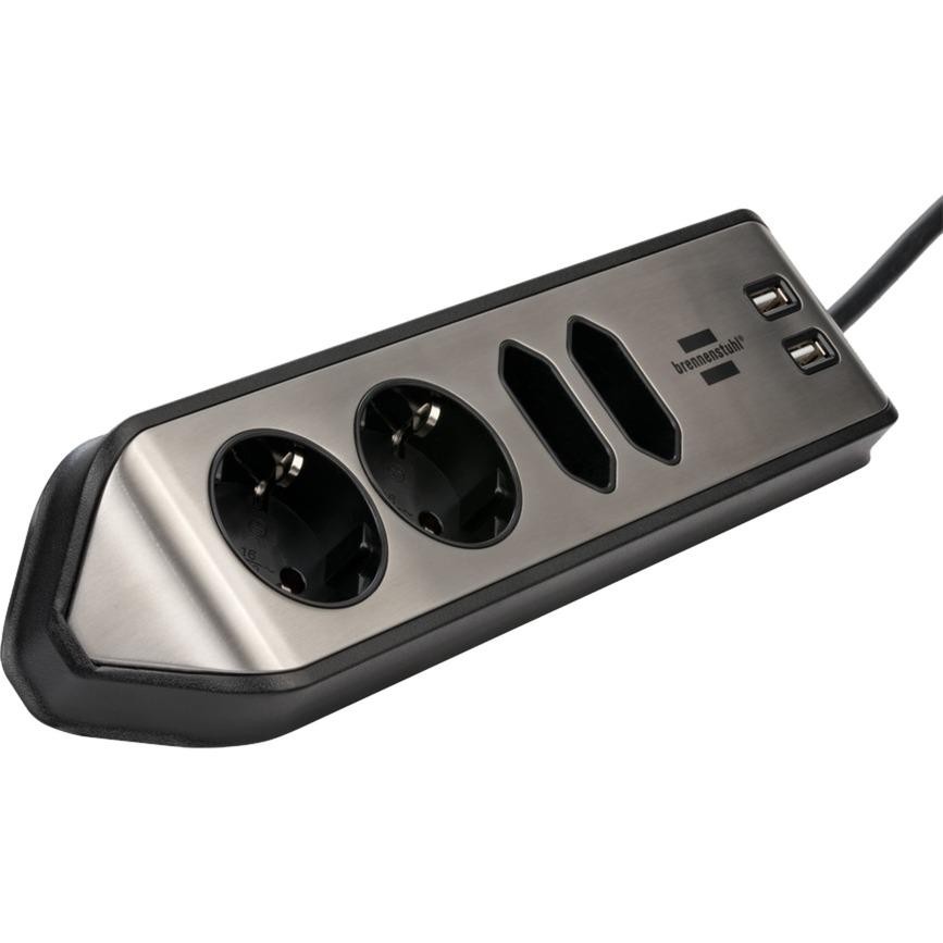 Brennenstuhl estilo corner power strip 4-way
