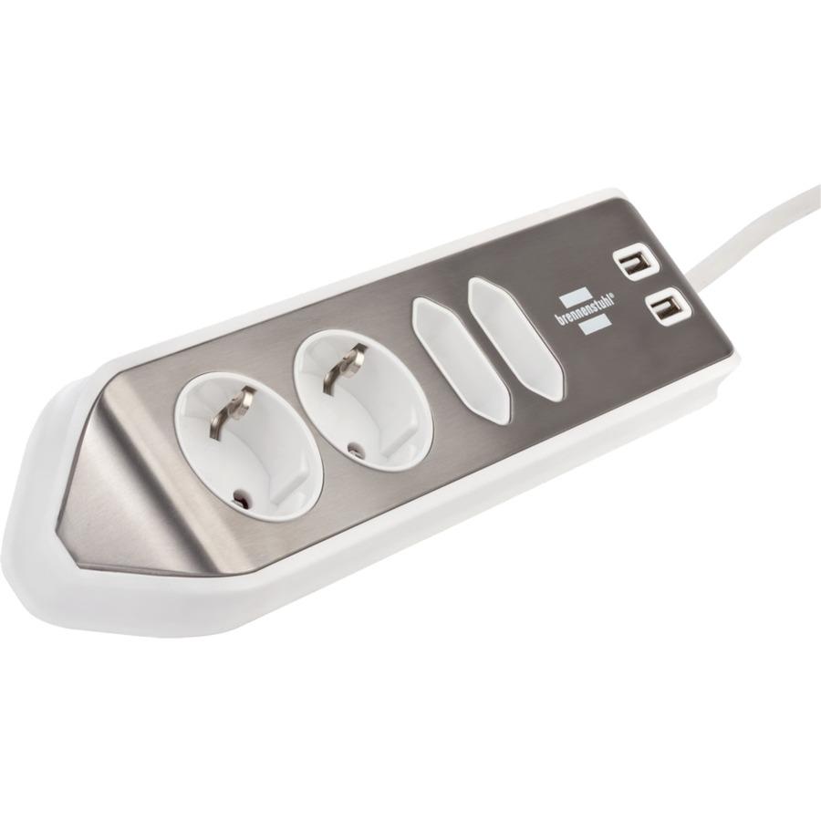 Brennenstuhl estilo corner power strip 4-way