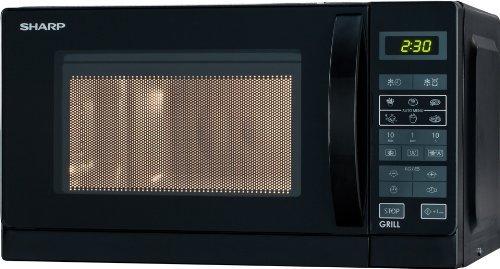 Sharp R-642BKW, microwave (black)
