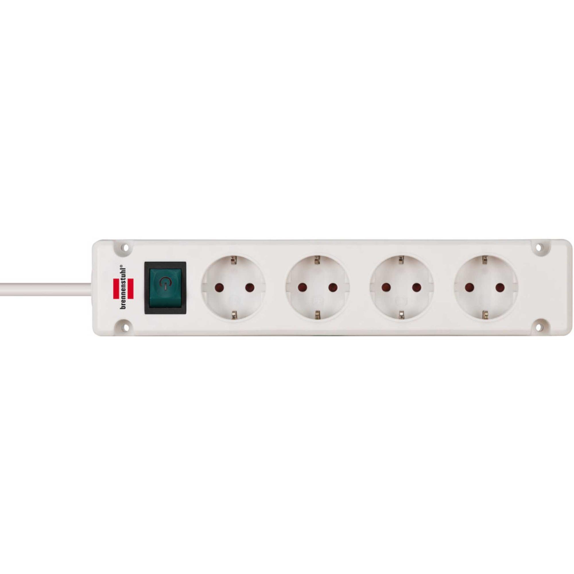 Brennenstuhl Bremounta 4-way power strip (white