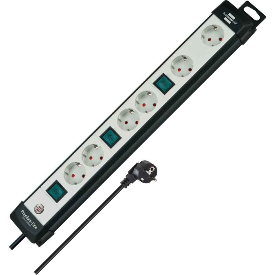 Brennenstuhl Premium-Line power strip 6-way, 3x