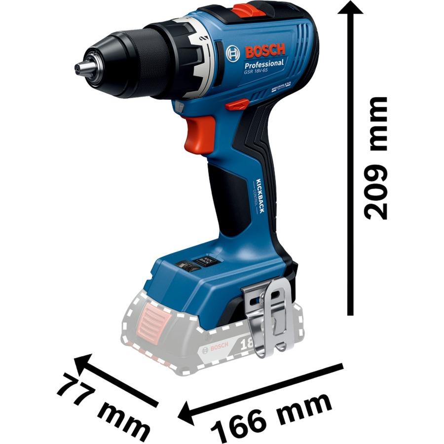 Bosch Powertools Cordless Drill/Driver GSR 18V-65