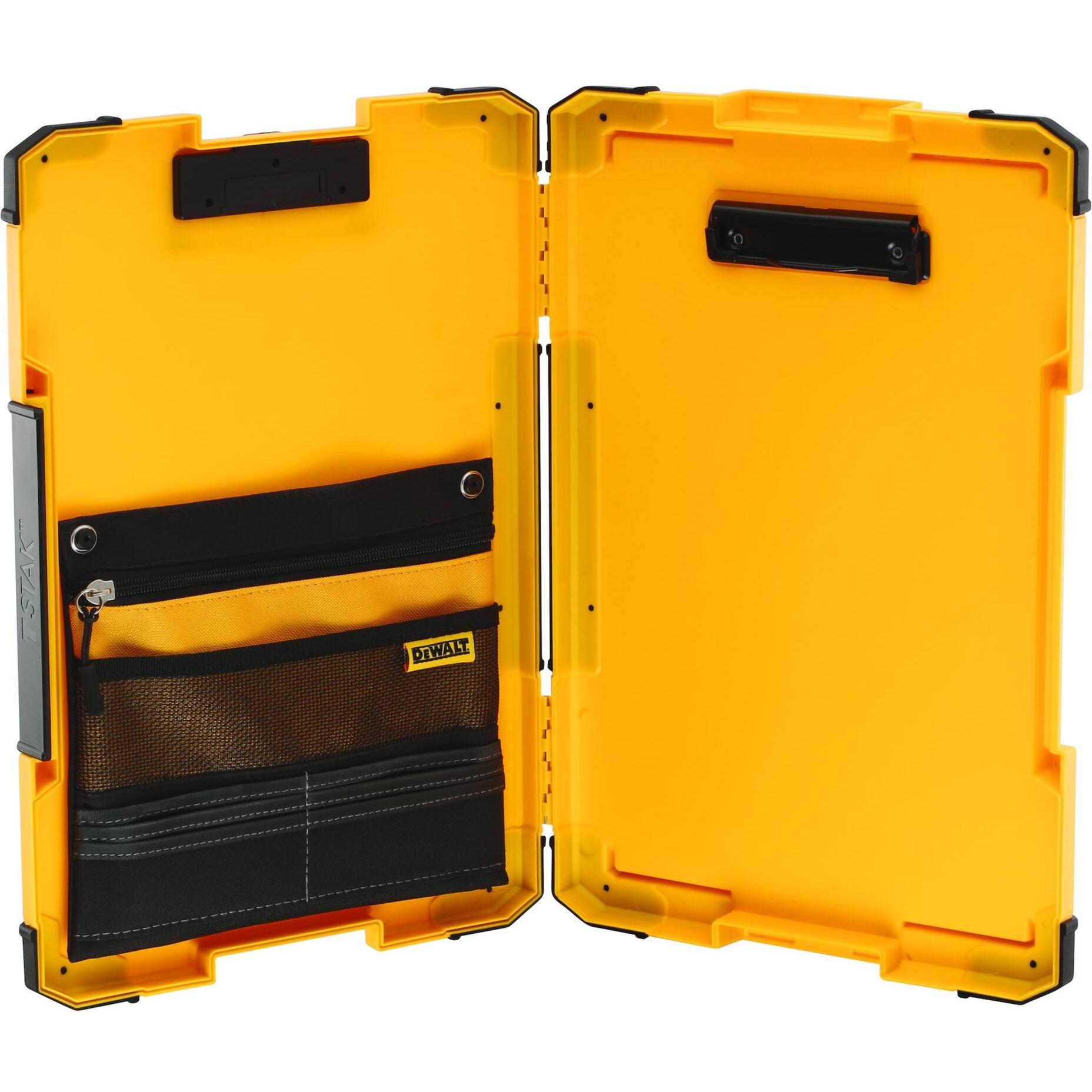 DeWALT TSTAK clipboard, underlay (yellow/black, with