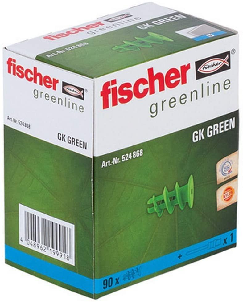 Fischer plasterboard plugs GK GREEN (green