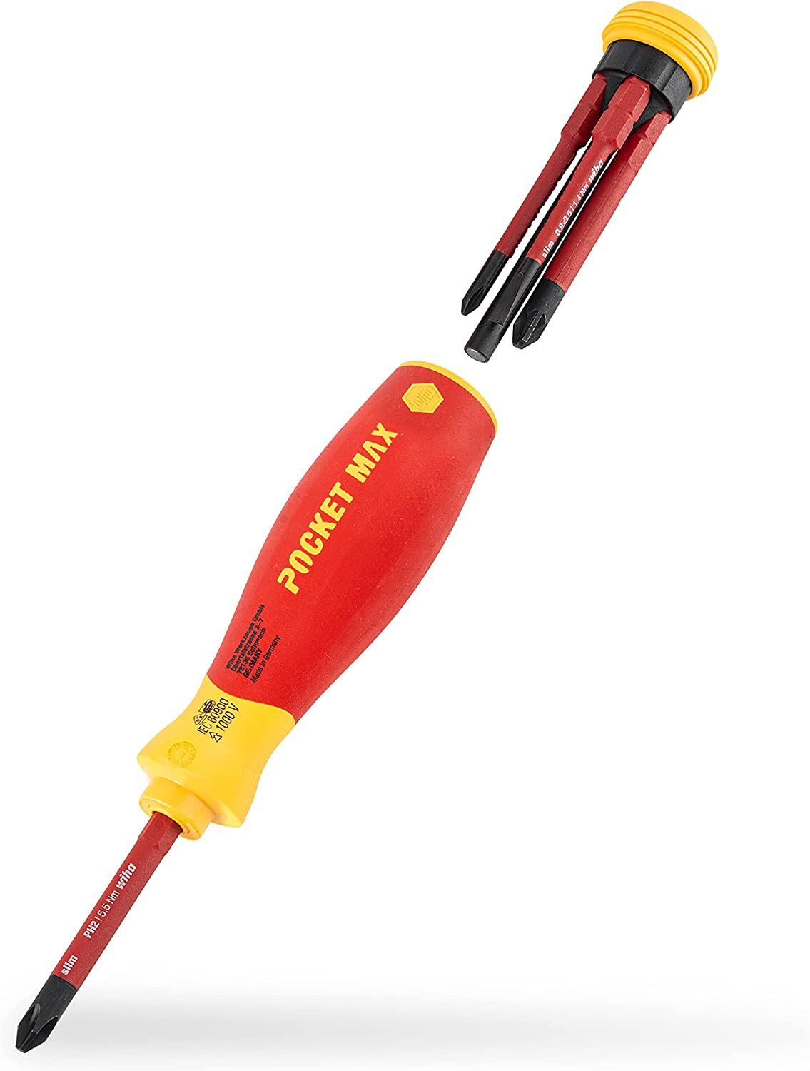 Wiha Screwdriver with bit magazine PocketMax