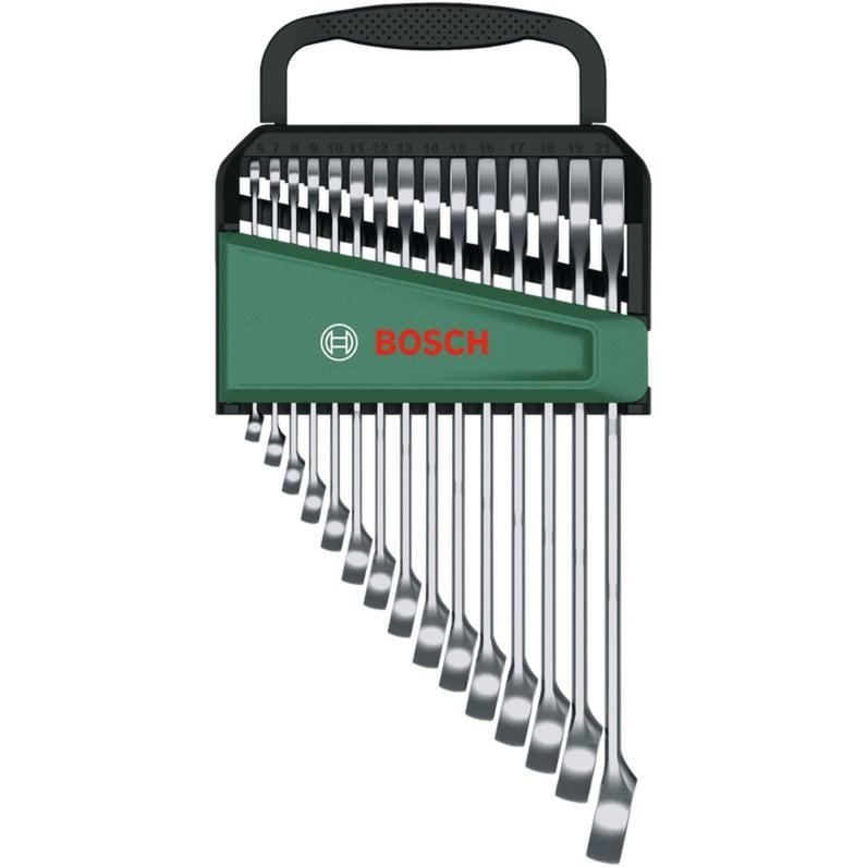 Bosch Powertools combination/open-end wrench set, 15