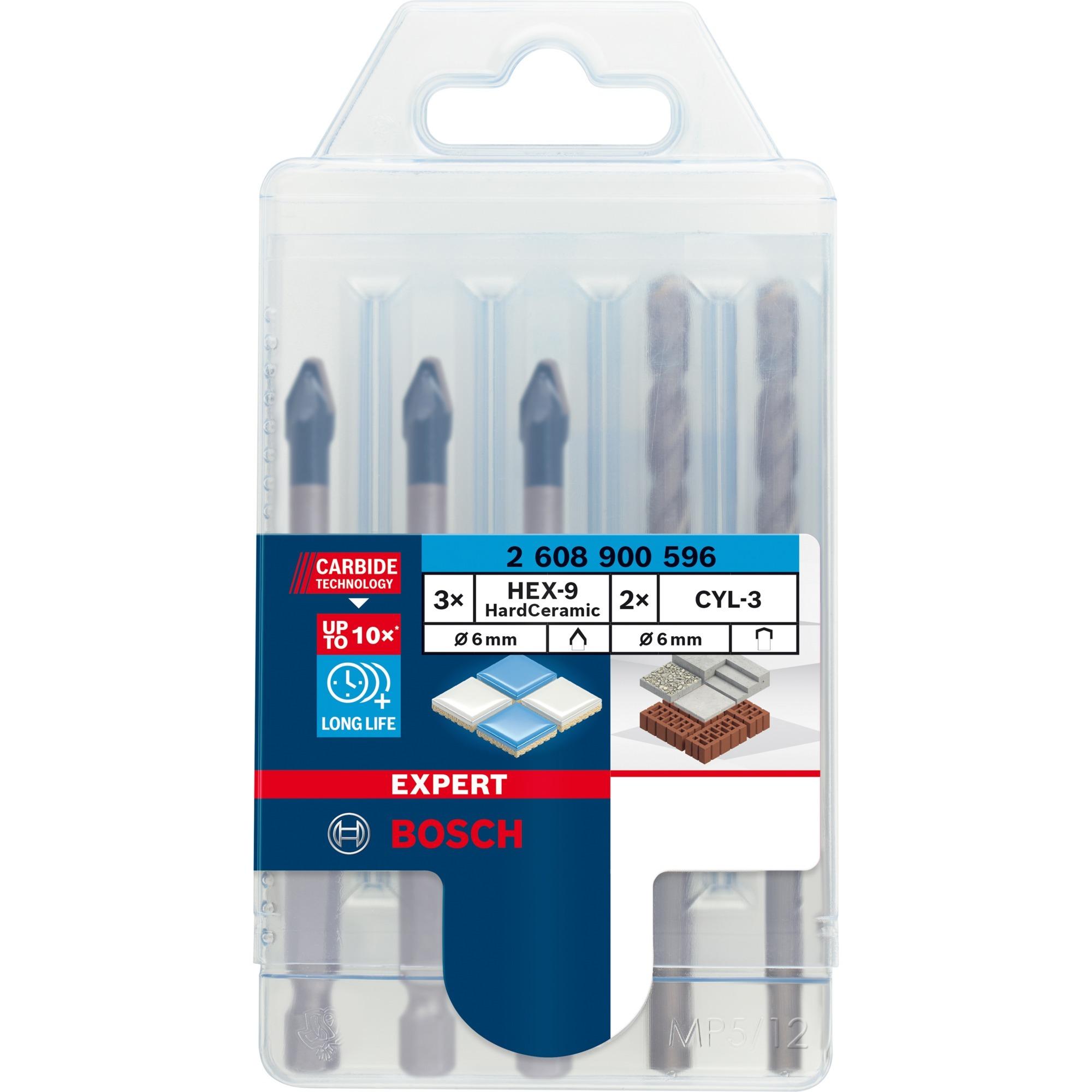 Bosch Powertools HEX-9 HC drill 5-piece