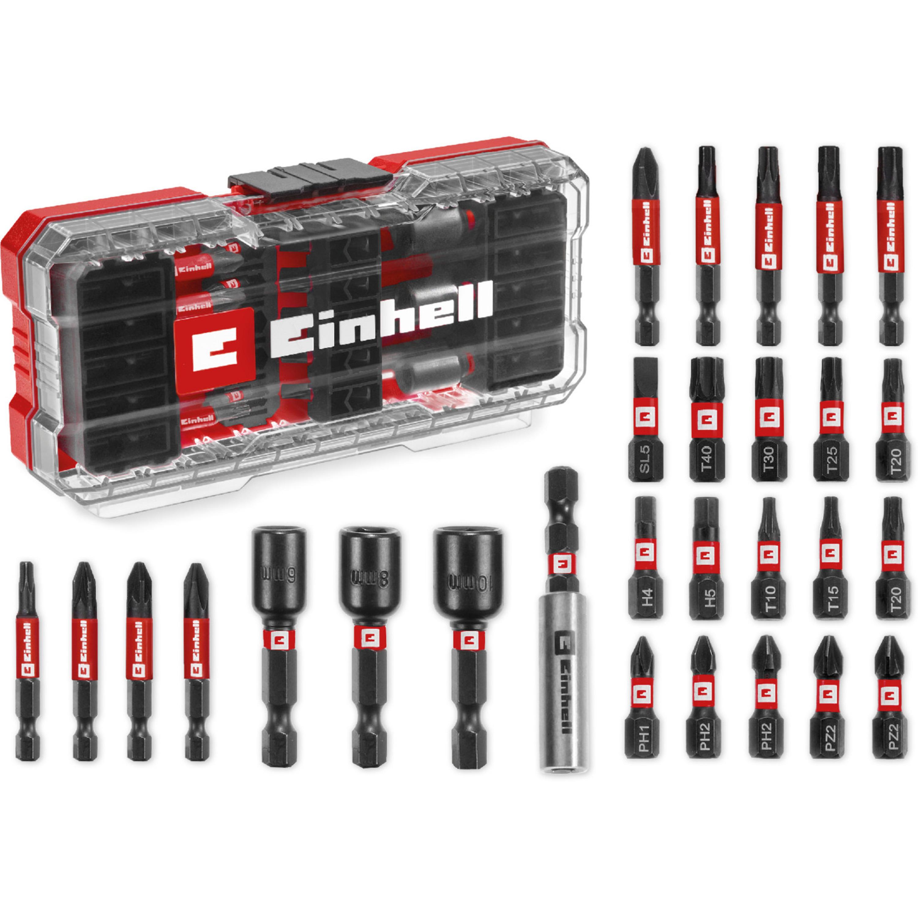 Einhell-KWB S-CASE impact-resistant bit set with