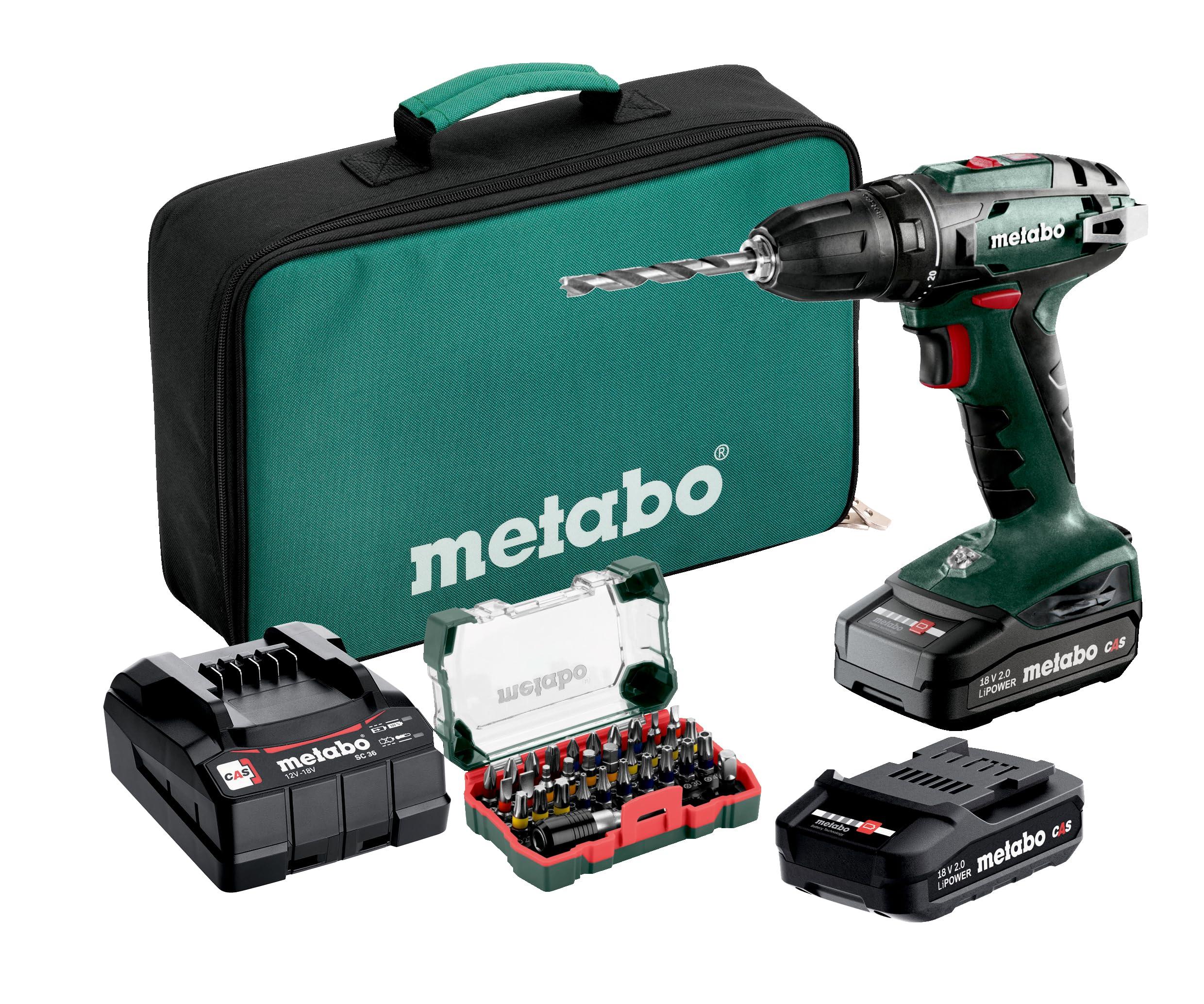 Metabo BS 18 set cordless drill/driver