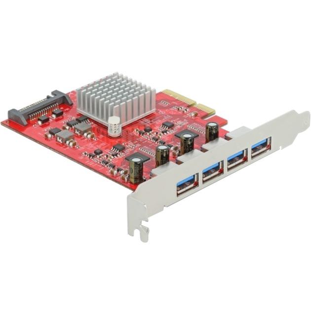 DeLOCK PCIe x4> 4x external USB-A