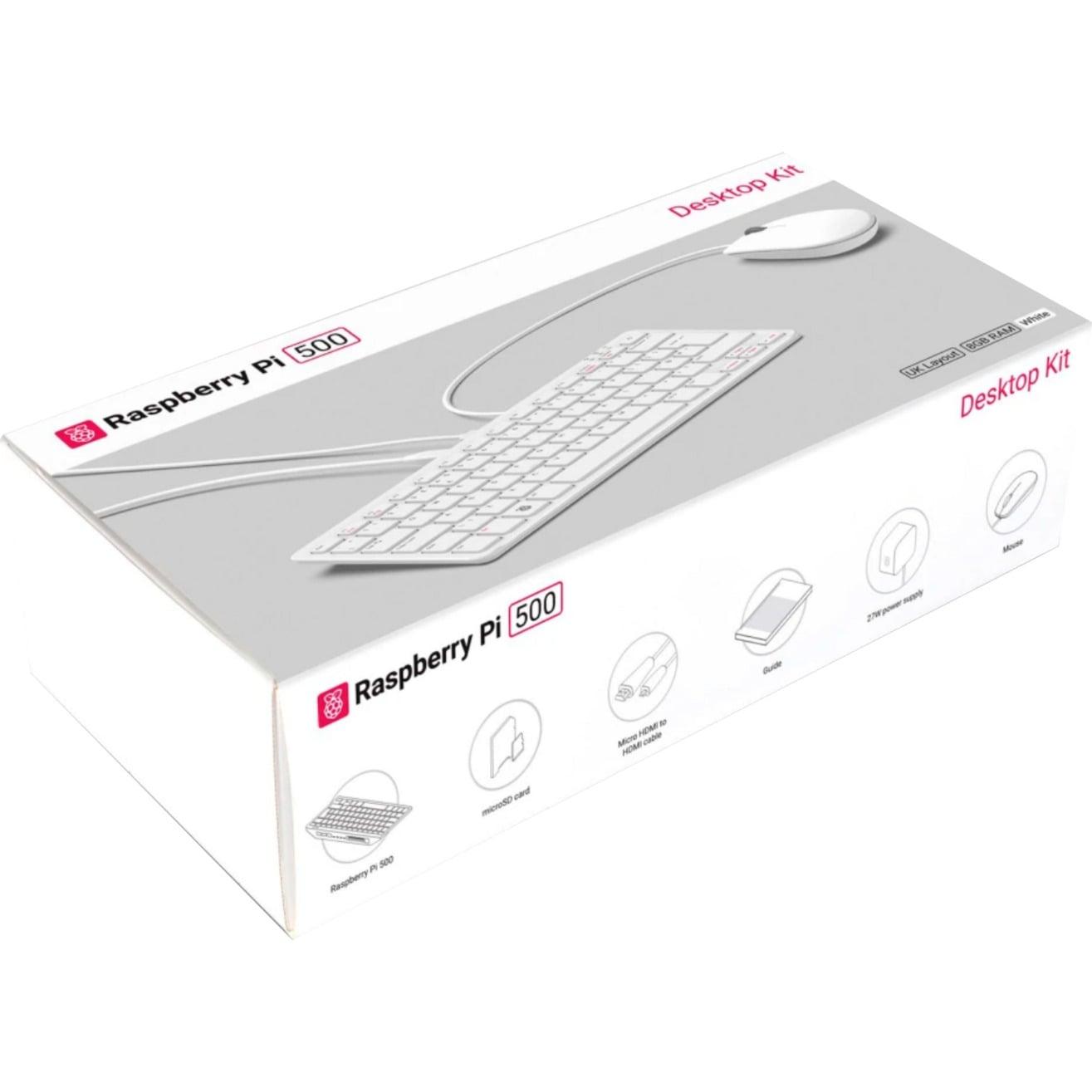 Raspberry Pi 500 Kit (white/pink)