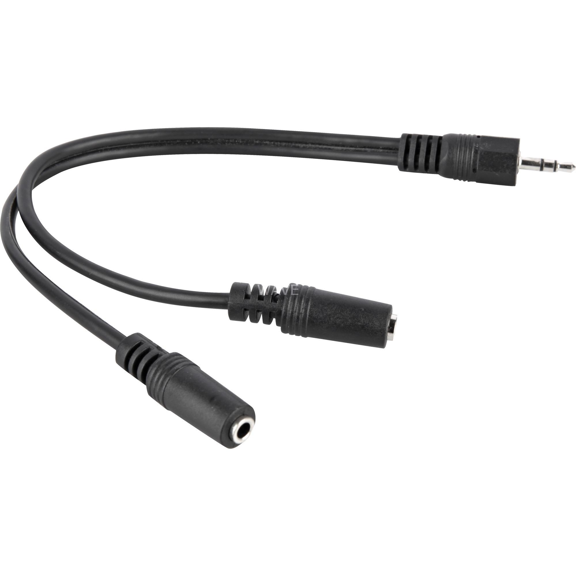 Goobay - adapter z 2x. jack