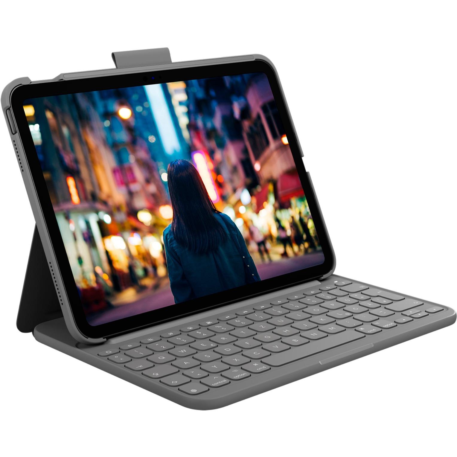 Logitech Slim Folio (black, DE layout
