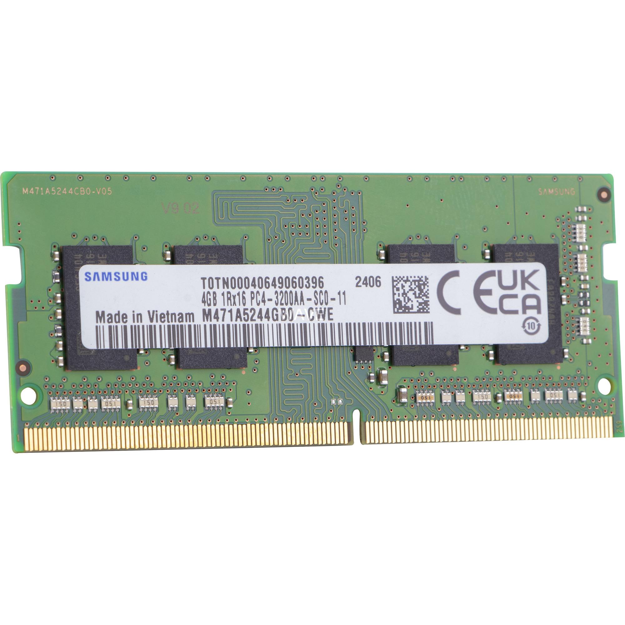 Samsung SO-DIMM 4GB DDR4-3200 (M471A5244GB0, Ripjaws