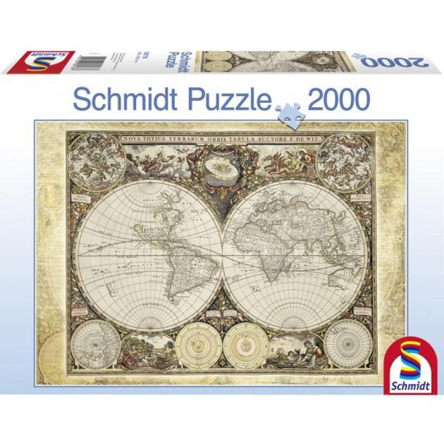Schmidt Spiele Historische mapa świata (58178)