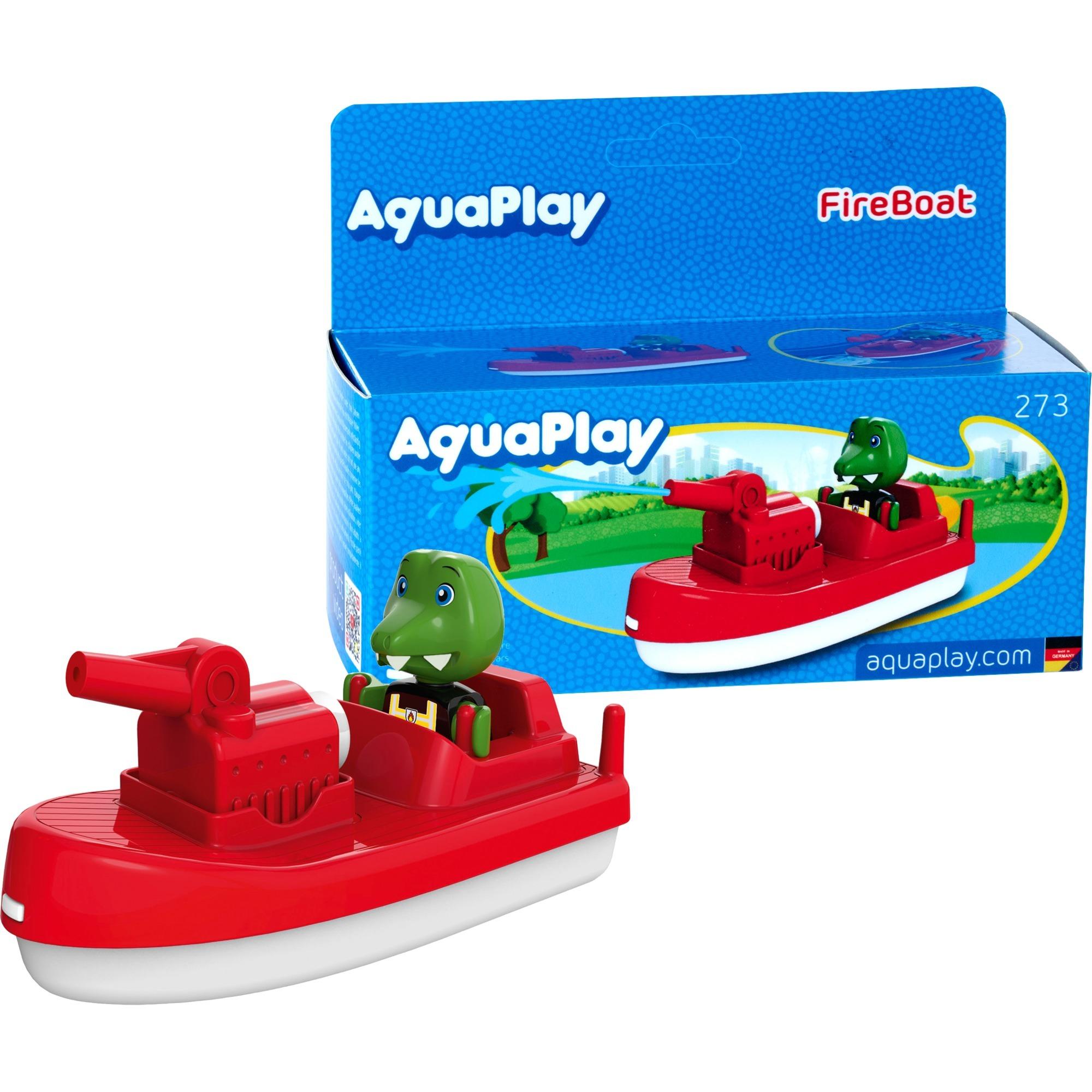 Simba-Dickie Aquaplay FireBoat, toy vehicle (red/white)
