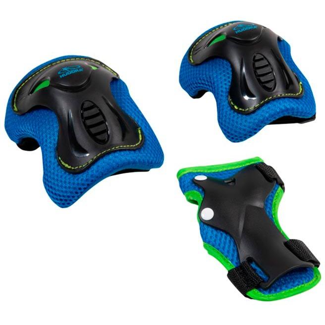 HUDORA protector set kids (black/blue, size