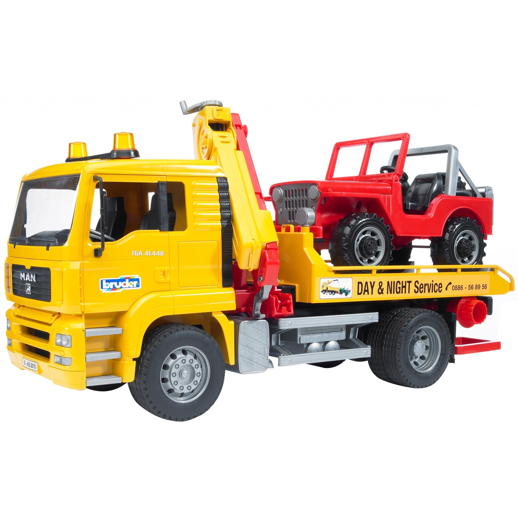 Bruder MAN TGA tow truck with