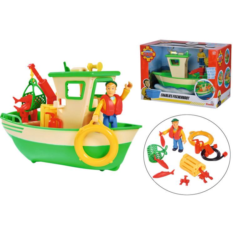 Simba-Dickie Fireman Sam Charlie`s fishing boat