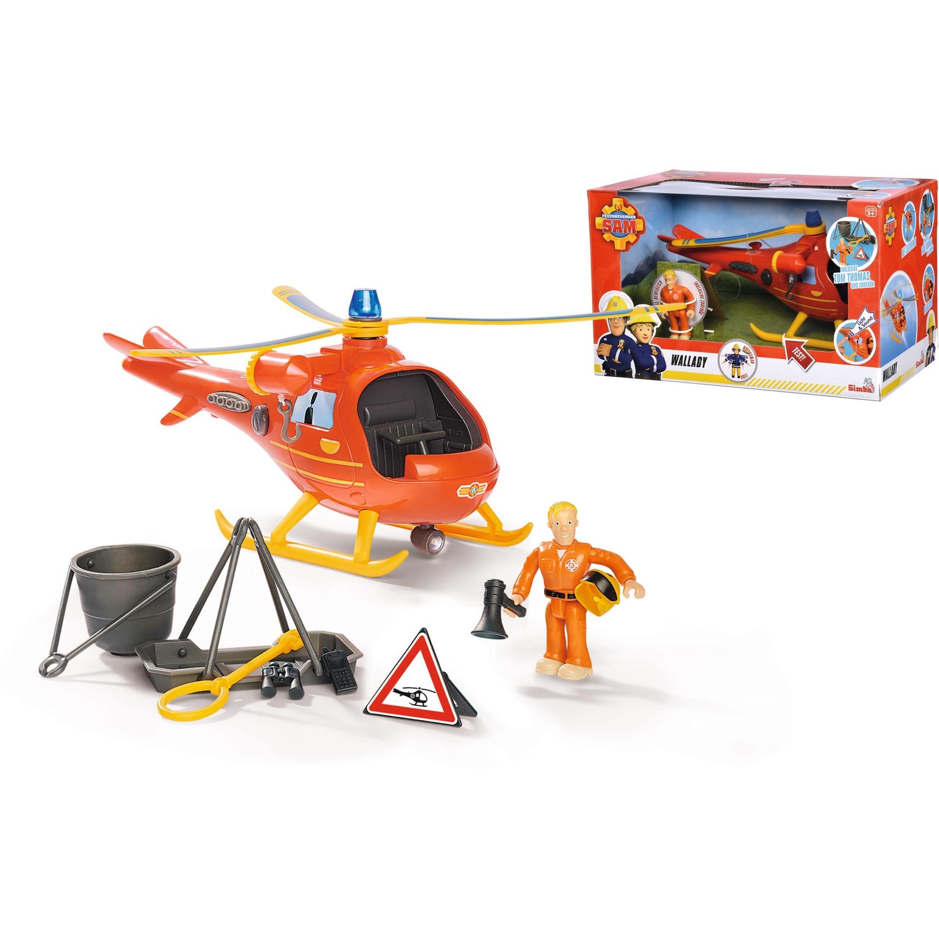 Simba-Dickie Simba Fireman Sam Helicopter Wallaby