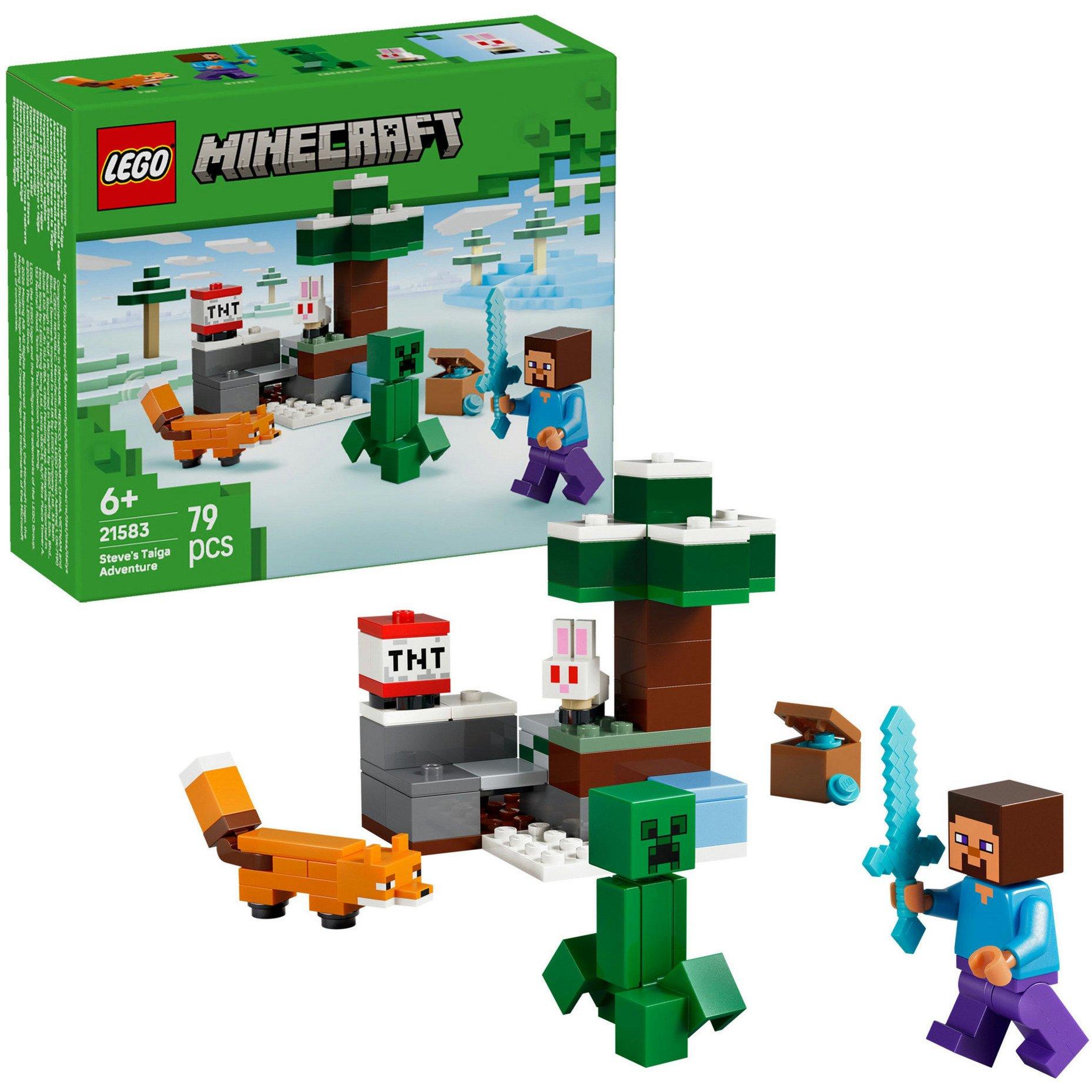 LEGO 21583 Minecraft Steve`s Adventures in
