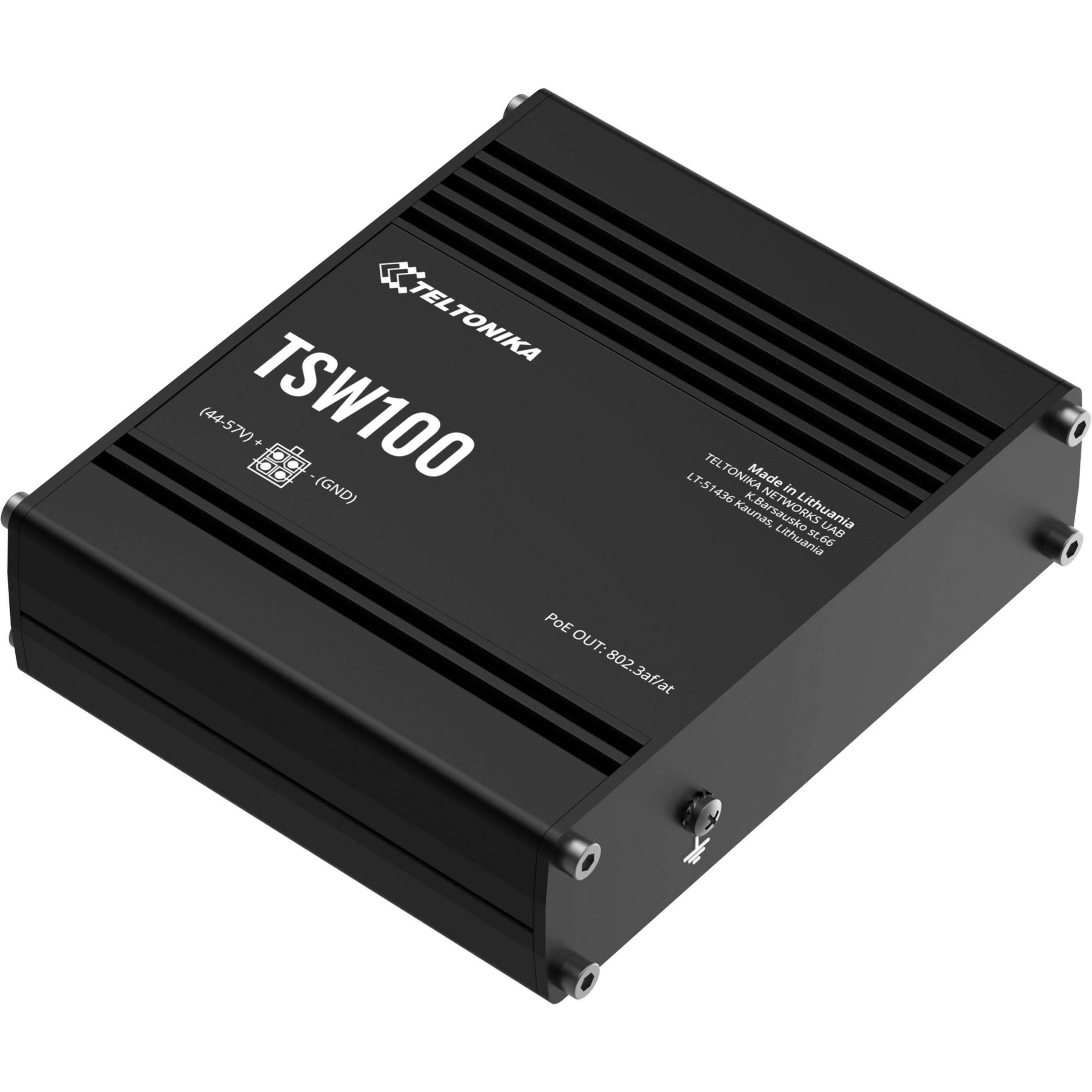 Teltonika TSW100 (black, Industrial POE+ Ethernet
