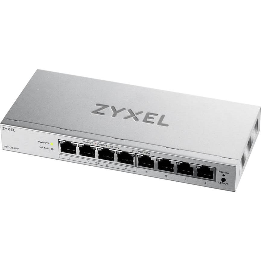 Zyxel GS1200-8HPV3 8P Gigabit PoE Switch