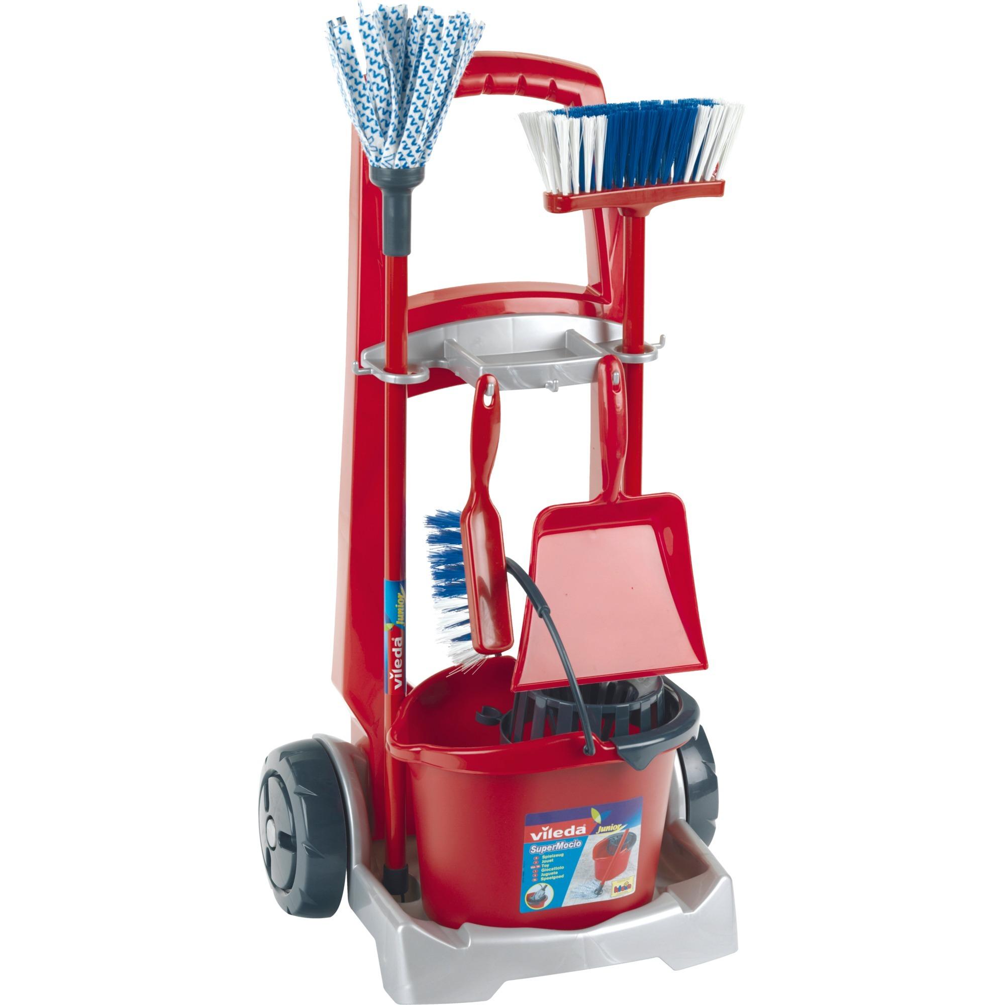 Theo Klein Vileda broom wagon, children`s